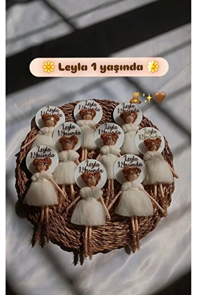 Gökçem hediyelik 10 adet Keçe bebek magnet hediyelik ,doğum günü magnet hediy...