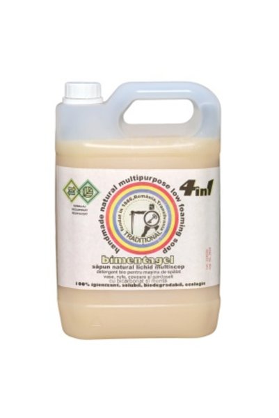Cheia Detergent Universal Bio pentru Vase, Rufe, Covoare și Pardoseli - Bimentagel, 5 litri
