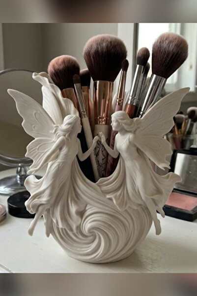 Genç 3D Διπλή θήκη για πινέλα μακιγιάζ Fairy Wing & Organizer για την επιφάνε...