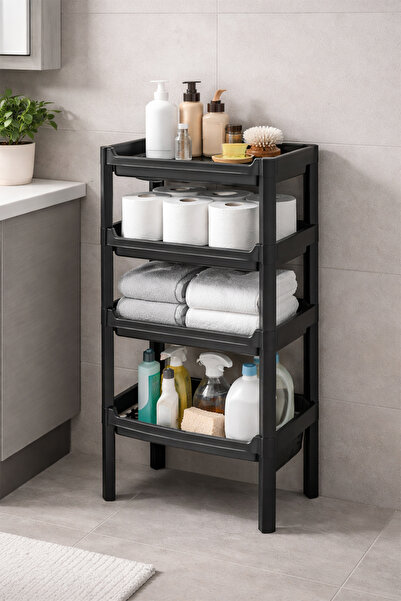 Porsima org-74-Ecom Οργανωτής 4 επιπέδων - Ράφι οργάνωσης μπάνιου και κουζίνα...