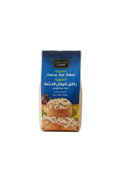 Organic Land رقائق الشوفان الخشنة الخالية من الغلوتين 1 كجم