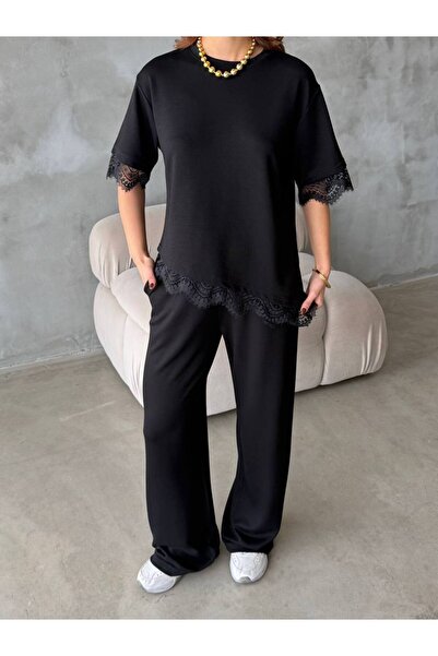 Patreon Σετ με δαντελένια λεπτομέρεια από μοντάλ