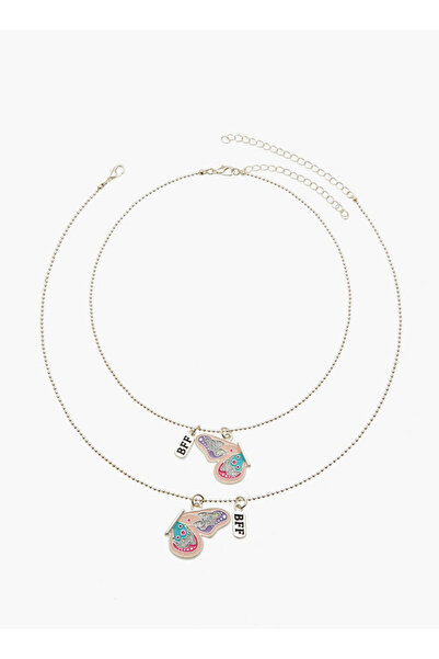 Flora Bella by Shoexpress Butterfly BFF Pendant Necklace with Lobster Clasp C...