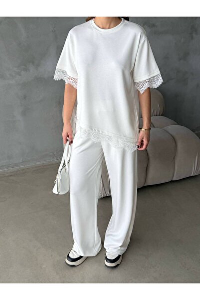 Patreon Σετ με δαντελένια λεπτομέρεια από μοντάλ