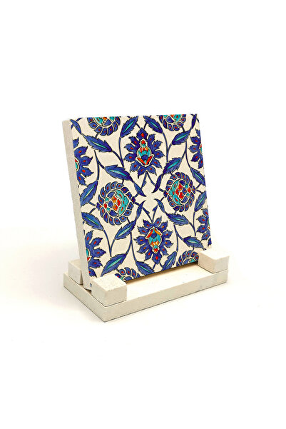 Sadrazam Μοτίβο πλακιδίων Ιζνίκ (Τζαμί Ρουστάμ Πασά) Τυπωμένη πέτρινη βάση γρ...