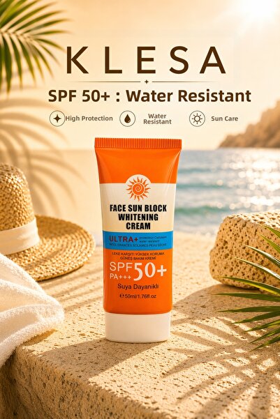 KLESA SPF 50+ PA+++ كريم واقي من الشمس مقاوم للماء 50 مل كريم للعناية بالوجه ...