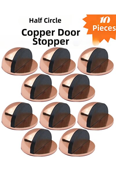 KAYRA LEATHER CRAFT 10 Pcs Copper Semicircular Adhesive Door Buffer Door Stop...
