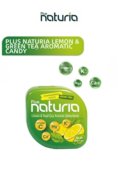 Naturia Lemon & Green Tea Flavored Sweetener with No Added Sugar 28 Gr