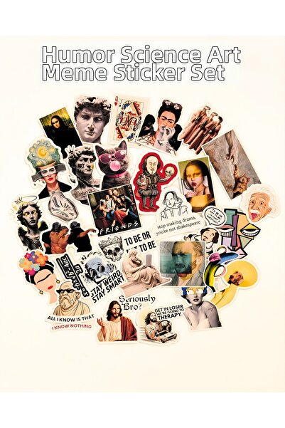 TT sticker 32 τεμάχια Σετ αυτοκόλλητων με θέμα τον χιούμορ, την επιστήμη και ...