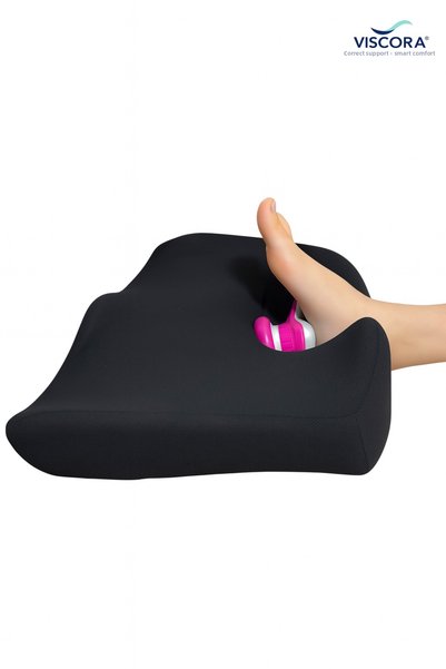 VISCORA Massage Vibrating Orthopedic Support Cushion – for Waist, Back, Feet and In-Car Use