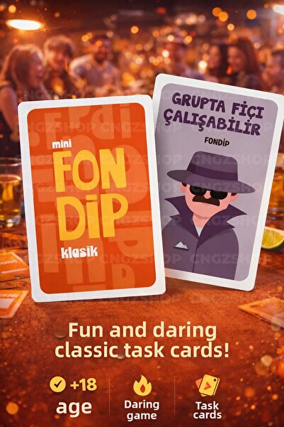 CNGZSHOP Fondip Mini Classic +18 Party Game Courage & Entertainment Game |   ...