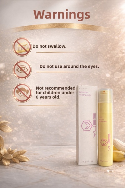 YUES Fluoride+ Banana Flavored Whitening Toothpaste
