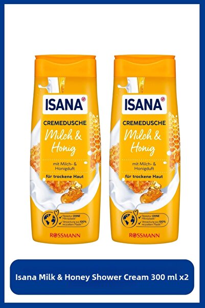 ISANA Milk and Honey Scented Shower Cream 300 ml