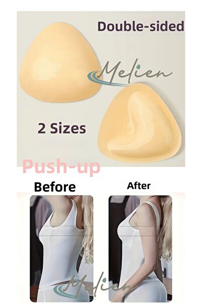 Malinka Double-Sided Silicone Adhesive Wedding Dress Evening Dress Swimsuit 2 Size Breast Lifter Push up Bra Support Pad