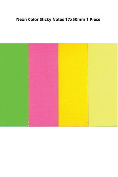 Dağtaş Kırtasiye Χρωματιστό χαρτί νέον για σημειώσεις 17x50 χιλ. 4 χρώματα – ...