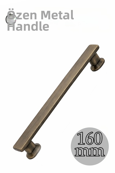 Badem10 Özen Çizme Αντίκα Κίτρινη Λαβή Συρταριού 160 mm Ανθεκτική Μεταλλική Λ...