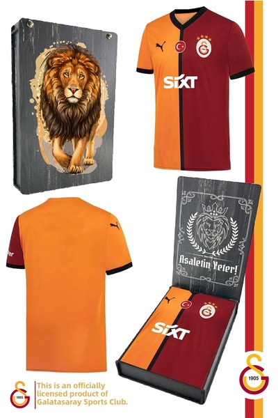 Galatasaray قميص مشجعي فريق جي إس أصلان الأصلي 2024/2025 مطبوع عليه هدية