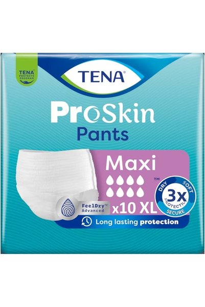 TENA Proskin Pants Maxi Absorbent Panties Adult Diaper XL - Extra Large - Extra Large 20 Pieces