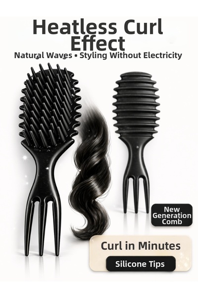 SheMask Curling Comb Curly Hair Comb Hair Styling Comb Hair Massage Comb Mira...