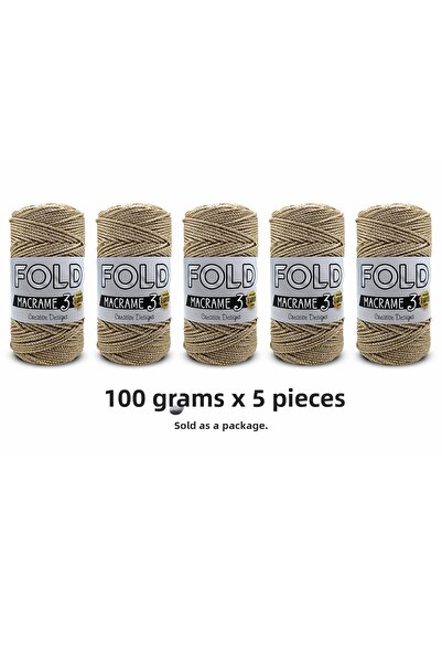 Bravo Ασημί Πολυεστερικό Μακραμέ Νο:3 Καφέ Πολυεστερικό Νήμα Μακραμέ 1.5 χιλ....