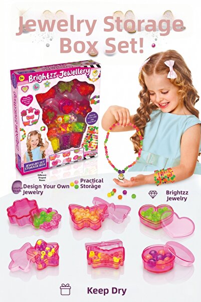 craftivio Girl's Design Your Own Jewelry Set with Storage Box, Colorful Beade...