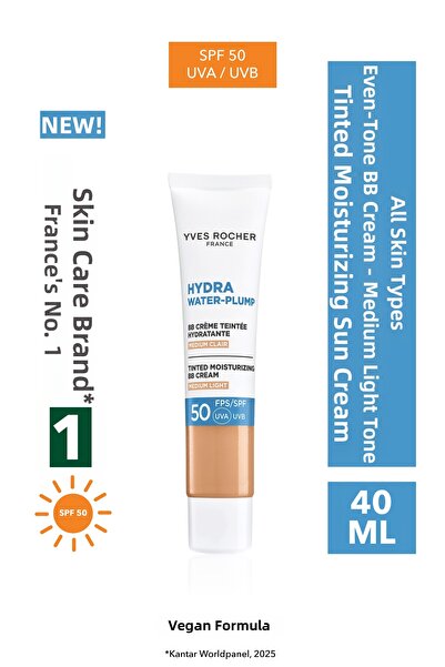 Yves Rocher Bb Cream 50 Spf - Tone Equalizing Tinted Moisturizer Sunscreen - ...