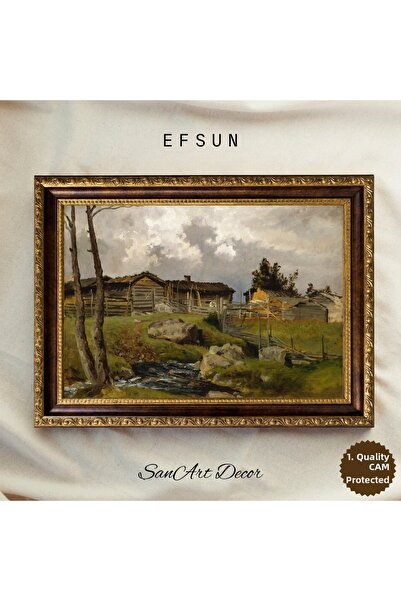Sanart Vintage ζωγραφική με κορνίζα, ζωγραφική με λάδι, ζωγραφική με κορνίζα,...