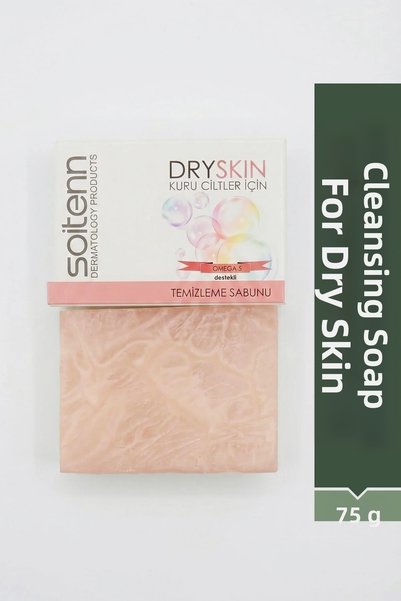 SOİTENN Dry Skin Omega 5 Supported Cleansing Soap for Dry Skin 75 Gr