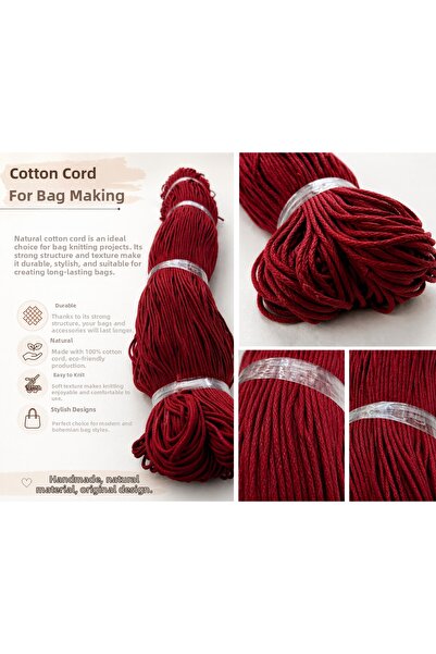 GİZA Waxed Hand Knitting Yarn Bag, Supla Jewelry and Accessory Yarn |   400-4...