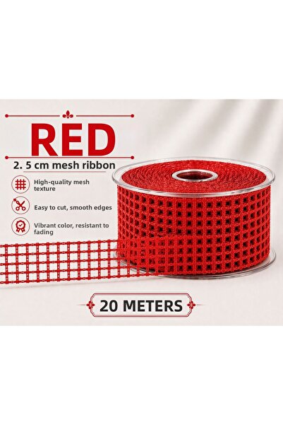 Esteks Dantel ve Tekstil Aksesuarları Κορδέλα 2,5 εκ. 20 μέτρα, Κορδέλα διακό...