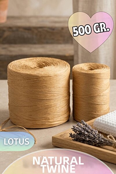Dantelux Imported Natural Raffia (Soft Yarn Feature) 500 Gr. Lotus Color