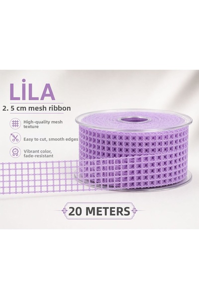 Esteks Dantel ve Tekstil Aksesuarları Κορδέλα 2,5 εκ. 20 μέτρα, Κορδέλα διακό...