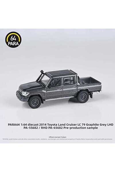 para64 تويوتا لاند كروزر 2014 دبل كاب بيك أب LC79 رمادي جرافيت RHD PA-65682