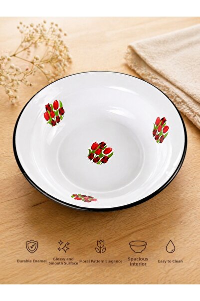 ALEV Enamel Basin 36 cm Large Size – Durable, Easy to Clean, Long-Lasting Cla...