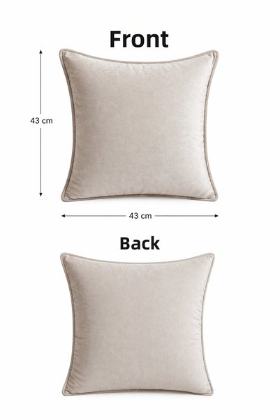 Tasarım Premium Fabric Light Mink (Grej) Cushion Cover, a Complement to Modern and Elegant Decor." ✨