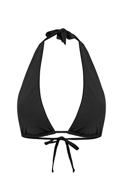 Trendyol Kollektion Schwarzes dreieckiges Bikini-Oberteil TBESS26BU00027
