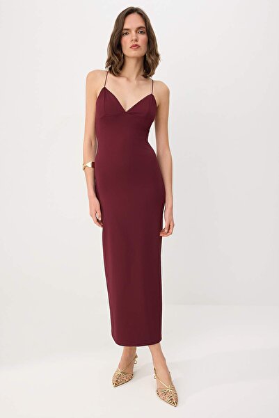 Συλλογή Trendyol Βραδινό φόρεμα μάξι και φόρεμα αποφοίτησης από υφαντό ύφασμα...