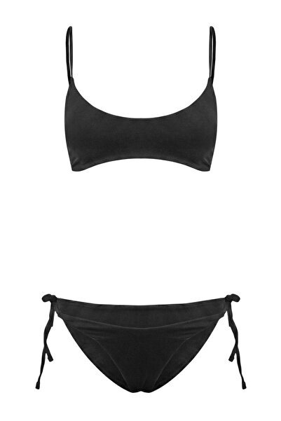 Συλλογή Trendyol Μαύρο Σετ Μπικίνι με Μπραλέτα και Κανονική Μέση Υψηλή Μέση, ...