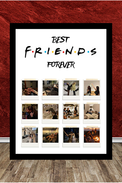 SuEn Studio Best Friends Tasarım Kişiye Özel Çerçeveli Poster