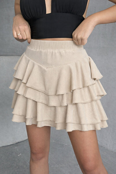 İLKCET MODA Σορτς φούστα Bürümcük από ύφασμα