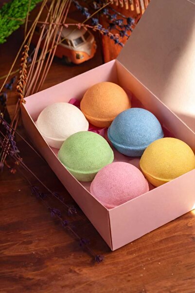 COLOURFUL MASAL 6 Lı 125 Gr. Banyo Topu Orta Boy / Nem Bombası / Banyo Bombası