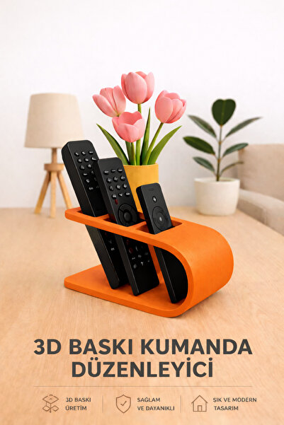 Hızarcıoğlu 3D Baskı Kumanda Düzenleyici – TV Kumanda Organizer – Modern Şık ...