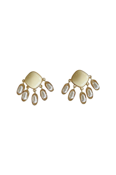 stravis Pearl Dangle Earrings