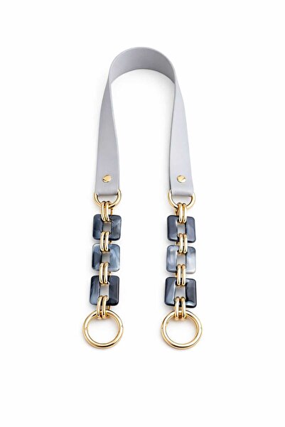 Nildenhobim Τσάντα πλεξίματος από ακρυλικό τεχνητό δέρμα και λαβές δερμάτινων...