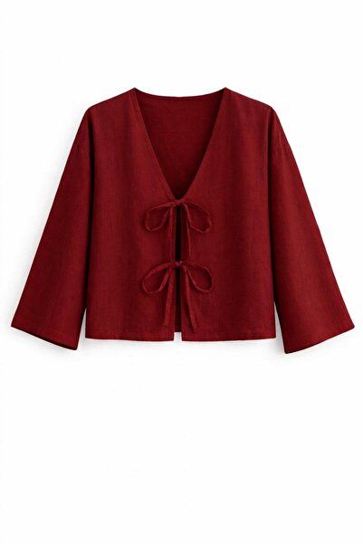 SevdeUgur Κοντό κιμονό με δέσιμο μπροστά – Oversize, Νέα Συλλογή, Άνετη Εφαρμ...