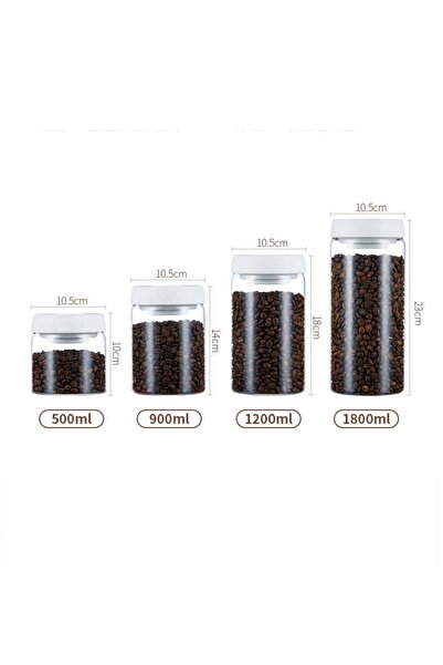 Arabest 4-Piece Kitchen Canister Set,Airtight,See-Through Window,for Coffee,T...