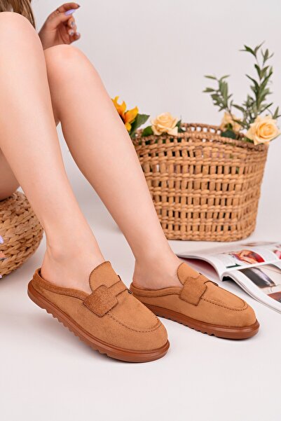 MUGGO VINTAGE Δερμάτινες Παντόφλες Loafer από Suede, Άνετες, Κλειστές Μπροστά...