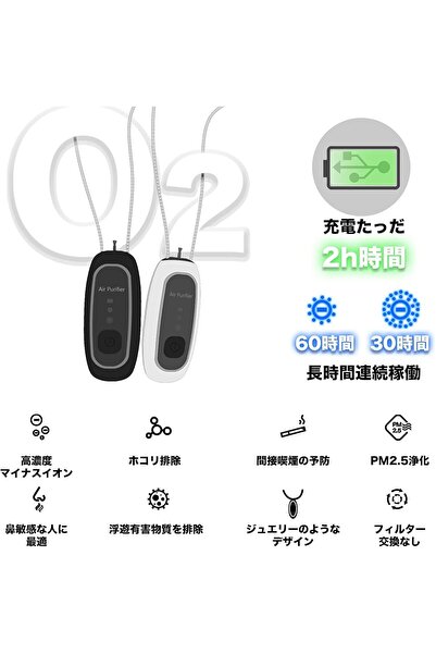 Arabest Personal Negative Ion Air Purifier Necklace,Portable,Quiet,USB Charge...
