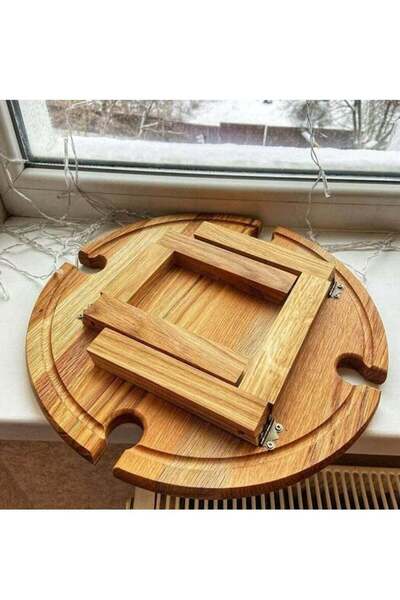 Arabest Wooden Outdoor Picnic Table,2-in-1 Folding Wine Glass Holder,Portable...