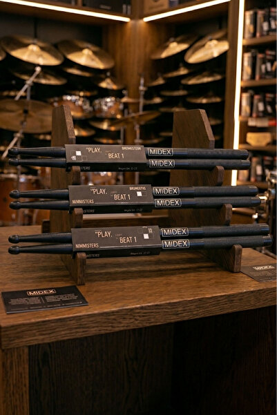 Midex GFK-801BK-3X 5A Drumstick Άθραυστο Polyemid Μαύρο Χρώμα Drumstick Drums...